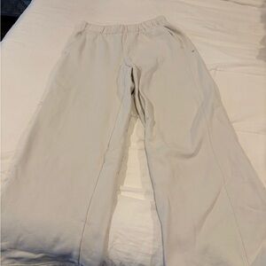 Garage Cream Wide Leg Pants